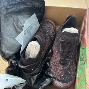 Hoka One One Chukka Sneakers in Black and Brown